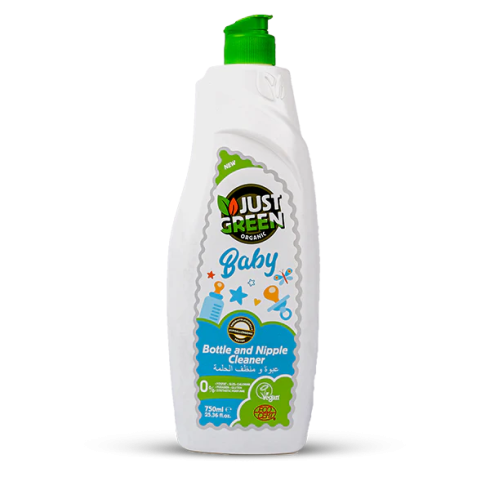 JUST GREEN ORGANIC BABY BOTTLE & NIPPLE CLEANER