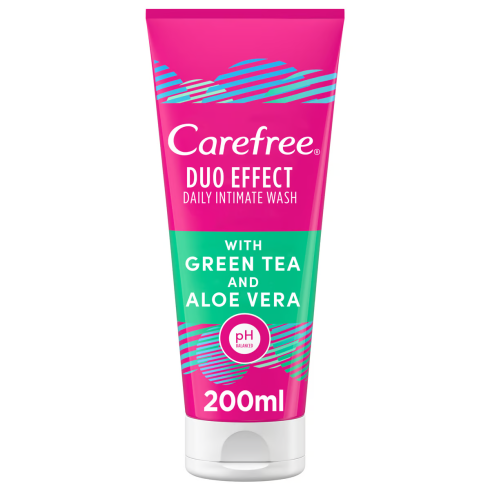 Carefree Duo Effect Intimate Wash Green Tea & Aloe (200ml)