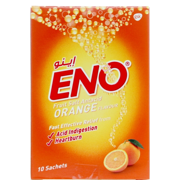 ENO Orange Fruit Salts Antacid 10x5g