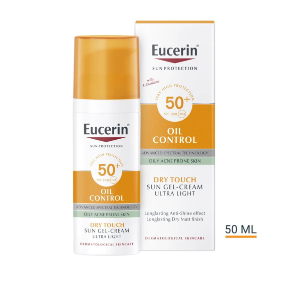 Eucerin Oil Control SPF 50+ Sun Gel Cream (50ml)