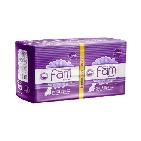 FAM EXTRA THIN W/ WINGS SUPER 2X8