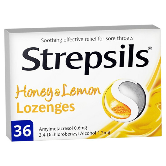 Strepsils Honey & Lemon Lozenges (24 Lozenges)