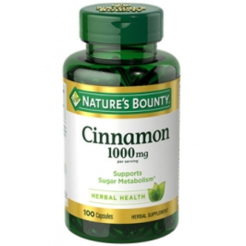 NATURE'S BOUNTY CINNAMON 1000MG* 100 CAPSULES