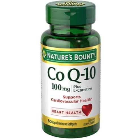 NATURE'S BOUNTY CO Q-10 100MG = L-CARNITINE* 60 SOFTGEL