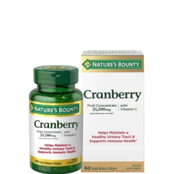 NATURE'S BOUNTY CRANBERRY + VIT C* 60 SOFTGEL