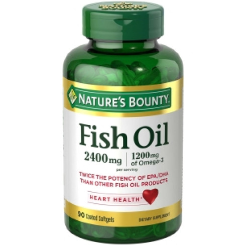 NATURE'S BOUNTY FISH OIL 2400MG ODORLESS* 90 SOFTGEL