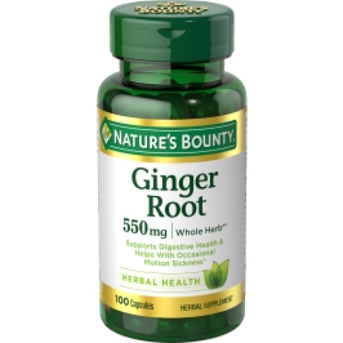 NATURE'S BOUNTY GINGER ROOT 550MG* 100CAPSULES