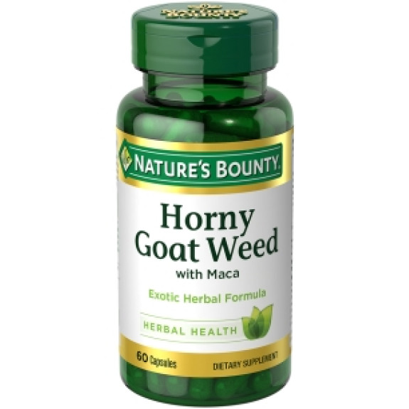 NATURE'S BOUNTY HORNY GOAT WEED WITH MACA* 60 CAPSULES