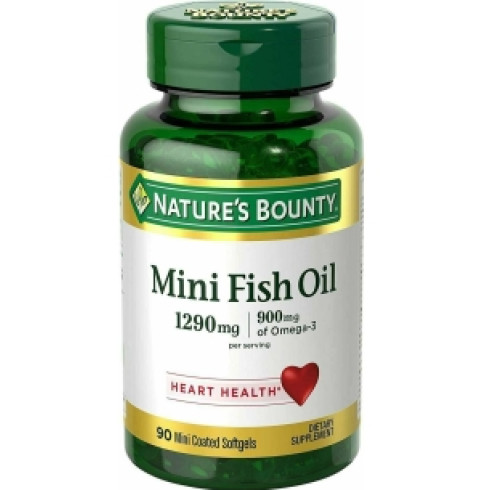 NATURE'S BOUNTY MINI FISH OIL  1290MG* 90 SOFTGEL