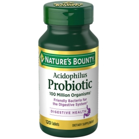 NATURE'S BOUNTY ACIDOPHILUS PROBIOTICS* 120 TABLETS