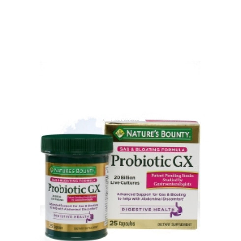 NATURE'S BOUNTY PROBIOTIC GX 20BILLION LIVE CULTURES* 25 CAPSULES