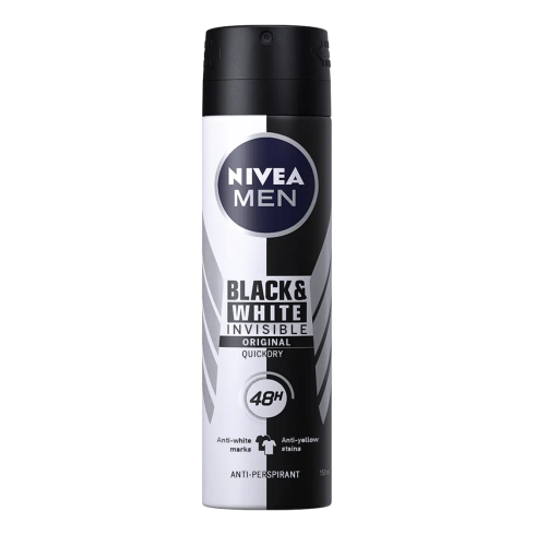 Nivea Men Black & White Original Antiperspirant Spray (150ml)