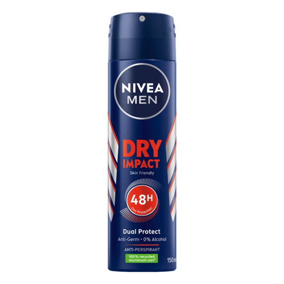 Nivea Men Dry Impact Antiperspirant Spray (150ml)