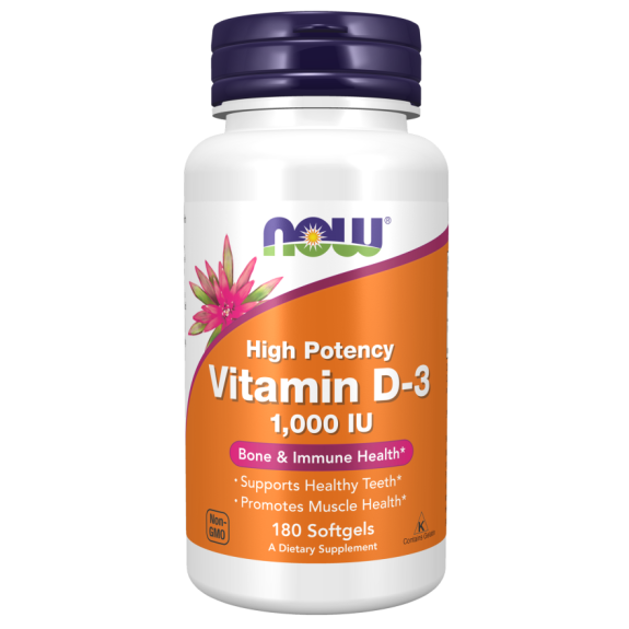 NOW VITAMIN D-3 1,000IU*180 SOFTGELS