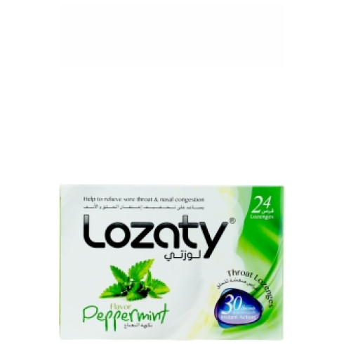 Lozaty Peppermint Lozenges (24 Lozenges)