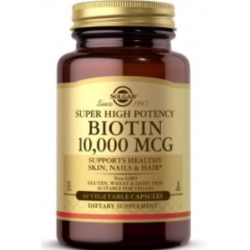 SOLGAR BIOTIN 10,000MCG CAP 60S