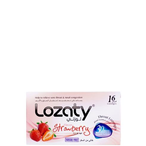 Lozaty Strawberry Lozenges (16 Lozenges) - Sugar-Free