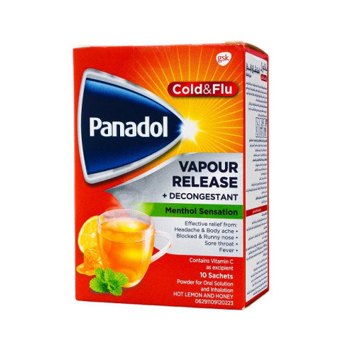 Panadol Cold & Flu Vapour Release Sachet 10's