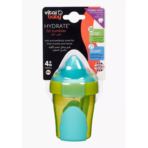 Vital Baby Hydrate First Tumbler (120ml, Green)