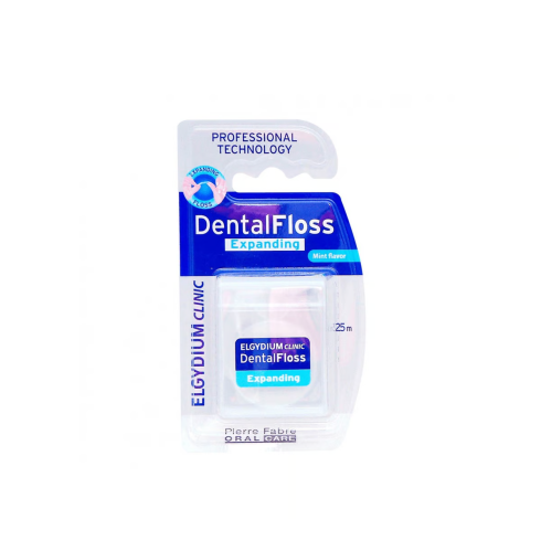 Elgydium Clinic Dental Floss White Expanding 25M