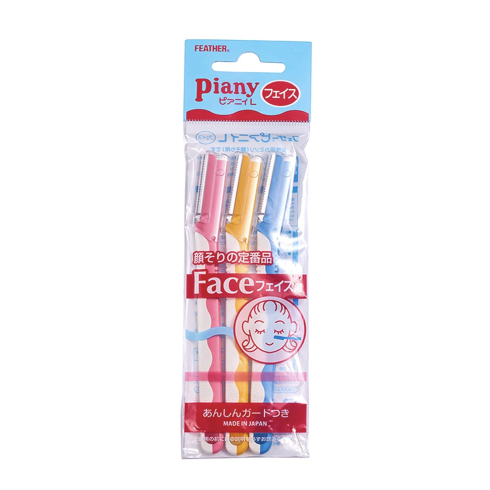 FEATHER PIANY FACE RAZORS PACK OF 3