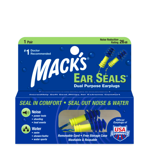 Mack's Ear Seals® Dual Purpose Ear Plugs (1 Pair)