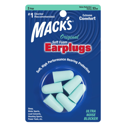 Mack's Original Soft Foam Ear Plugs (3 Pairs)