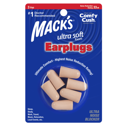 Mack's Ultra Soft Foam Ear Plugs (3 Pairs)