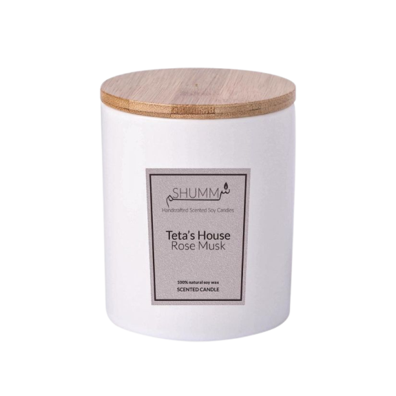 Shumm Candle - "Teta's House" Rose Musk