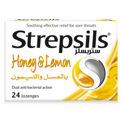 Strepsils Honey & Lemon Lozenges (24 Lozenges)