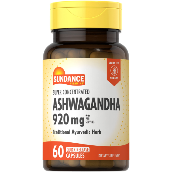 Sundance Ashwagandha 920mg Capsules, 60 Capsules