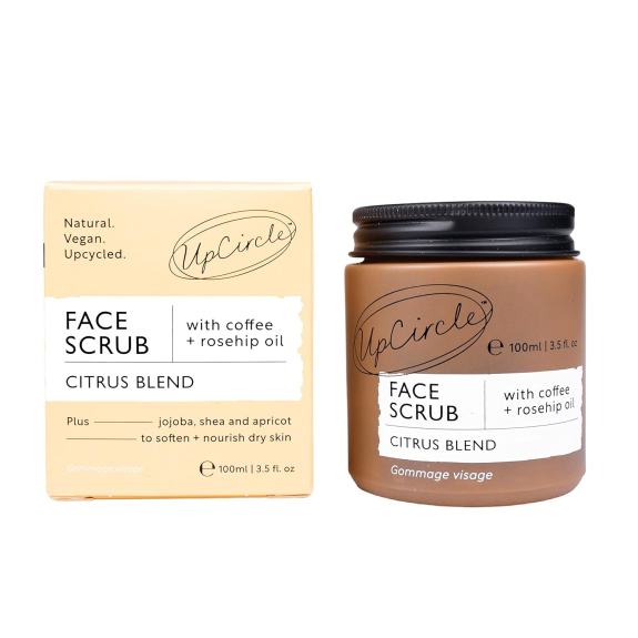 UPCIRCLE COFFEE FACE SCRUB-CITRUS BLEND 100ML-JAR